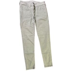 American Eagle Super Stretch X Jeggings Olive Green Pants Size 6‎